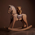 Hand-Carved Wooden Rocking Horse